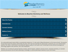 Tablet Screenshot of beachesdentistry.com